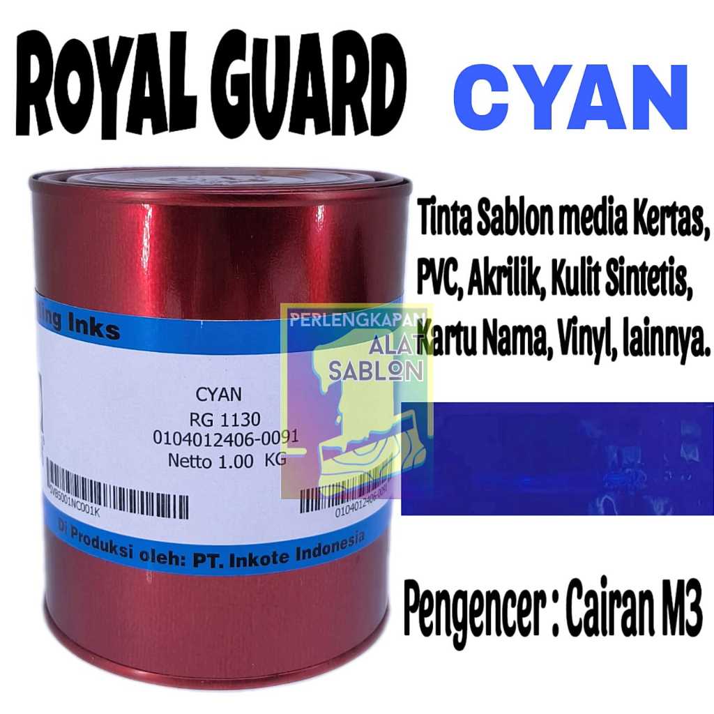 

ROYAL GUARD RG 1130 CYAN TINTA SABLON PVC 1KG
