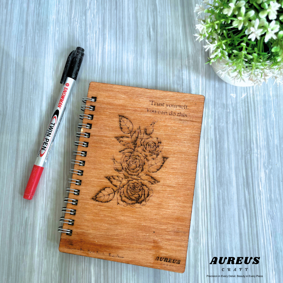 

Notebook A6 Wooden Cover – Elegan & Ramah Lingkungan