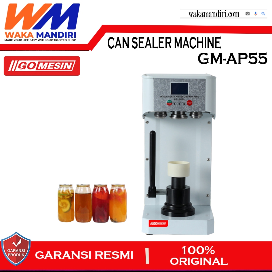 GM-AP55 Can Sealer GOMESIN Machine Tutup Botol Kaleng Pet Can Sealer Original