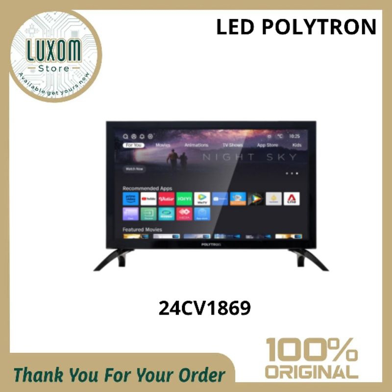 Led Polytron 24Inch Smart 24CV1869/Led Polytron/Led/Smart tv/24 inch