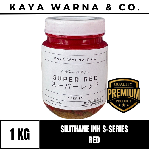 

Tinta Sablon Silikon Ink SUPER RED KAYA WARNA & CO.