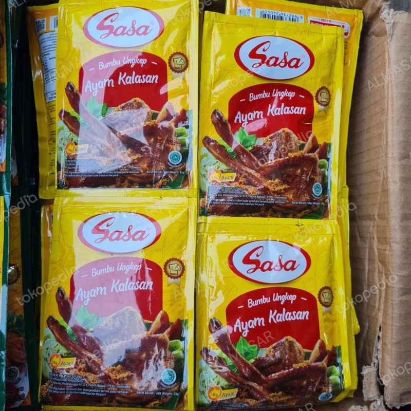 

1 Renceng Sasa Bumbu Ungkep Ayam Kalasan Isi 10 Sachet x 33 Gr