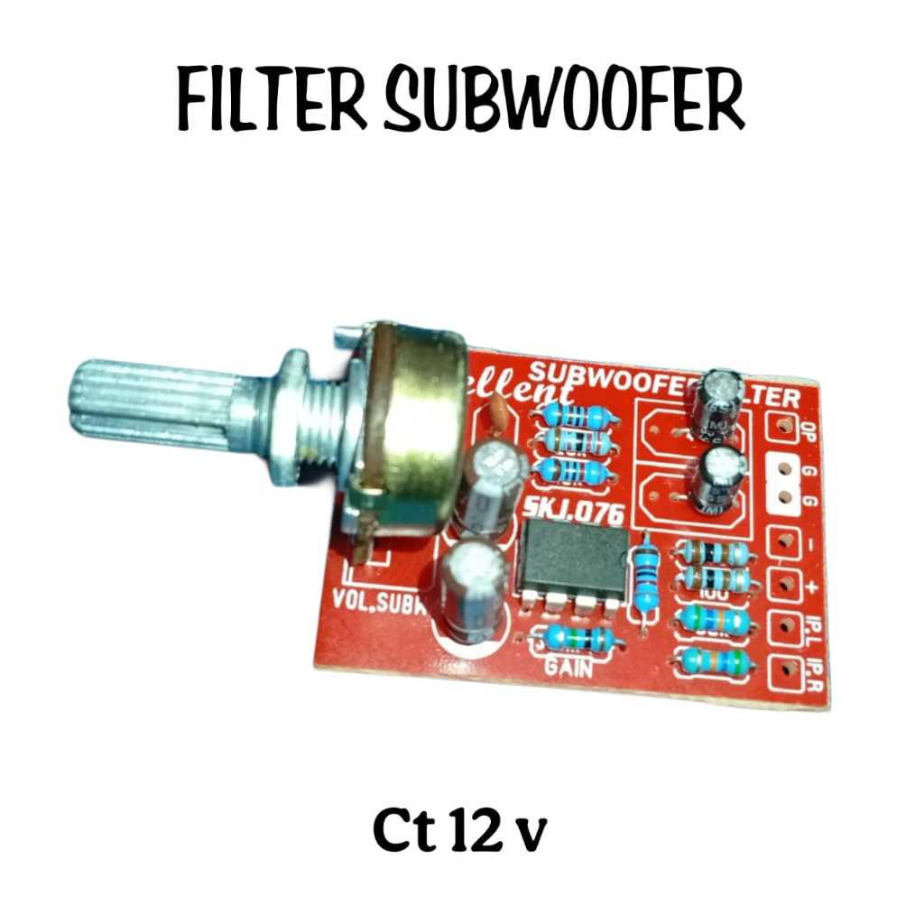 FILTER SUBWOOFER DC 12V DAN FILTER SUBWOOFER CT 12V-15V