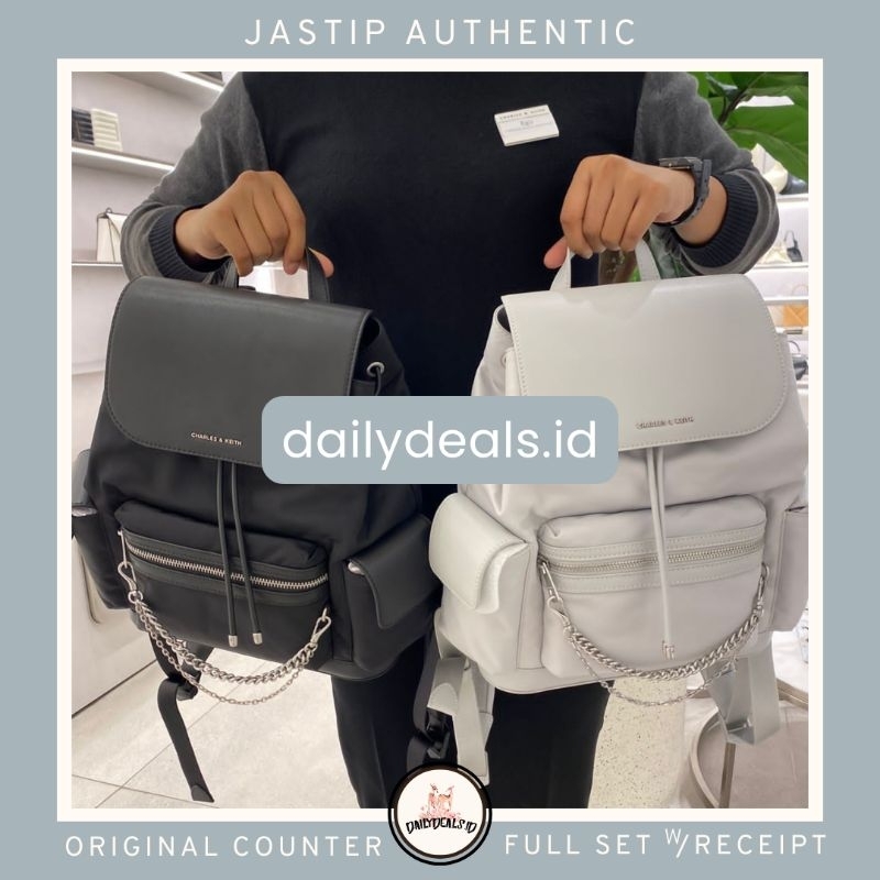 #2-60151506 Nylon Puffy - Jast[p] CK ORIGINAL COUNTER CHAIN LINK BACKPACK TAS BAG RANSEL STORE AUTHE