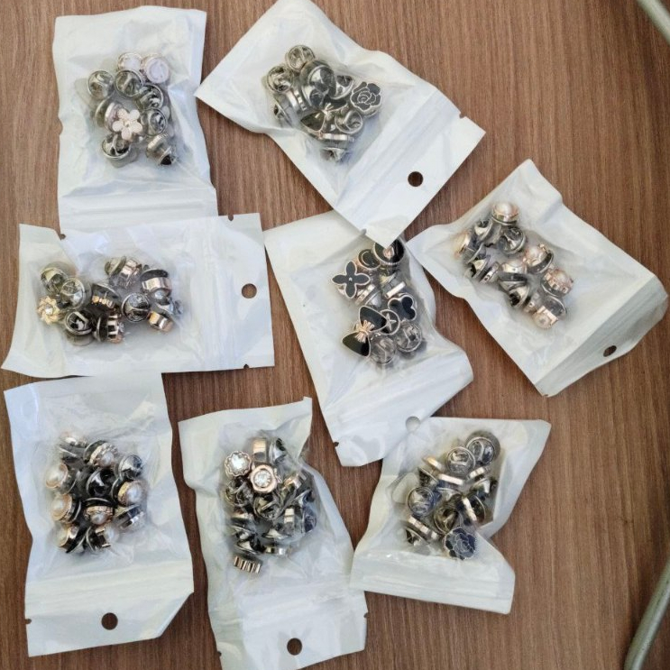 (10 pcs) Bros Pin Kancing Aksesori kancing mutiara kancing hijab kancing baju manik-manik