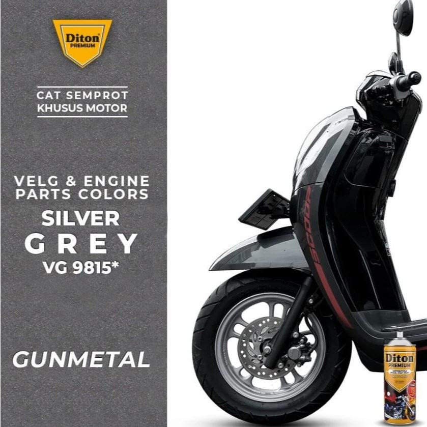 Cat Semprot DITON PREMIUM Velg & Engine Parts Colors - Silver Grey VG 9815*