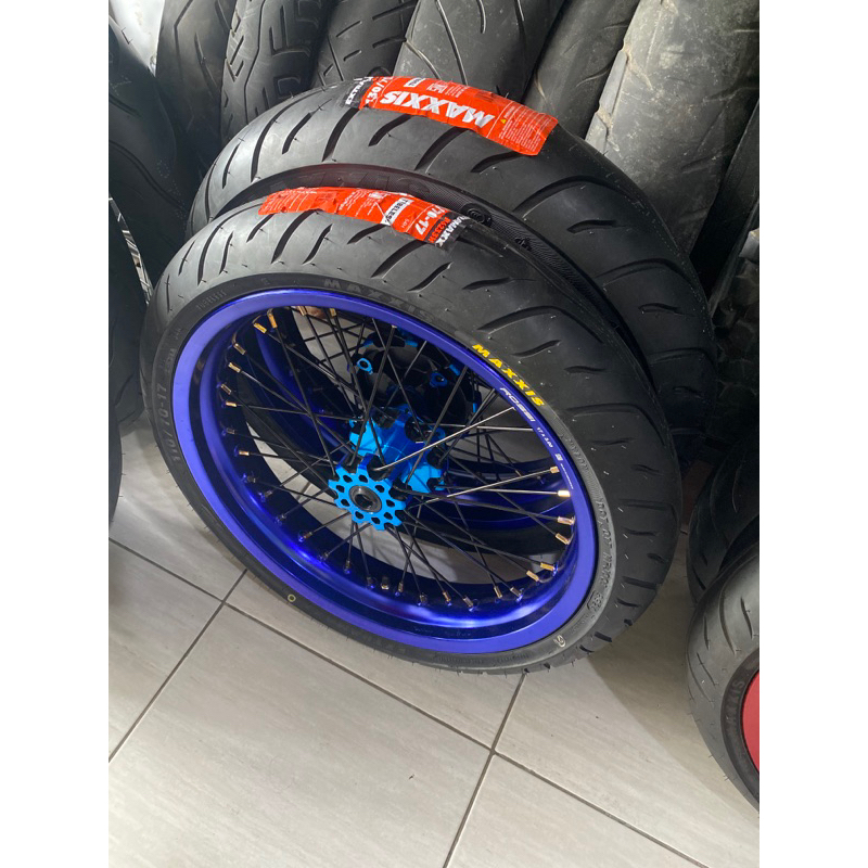 RODA CRF SUPERMOTO WARNA BIRU
