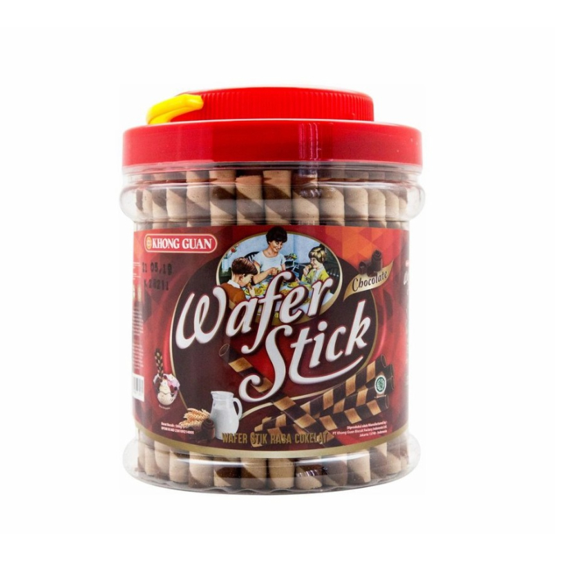 

Snack Khong Guan Wafer Stick Coklat Chocolate Biskuit Kaleng Toples 500gr