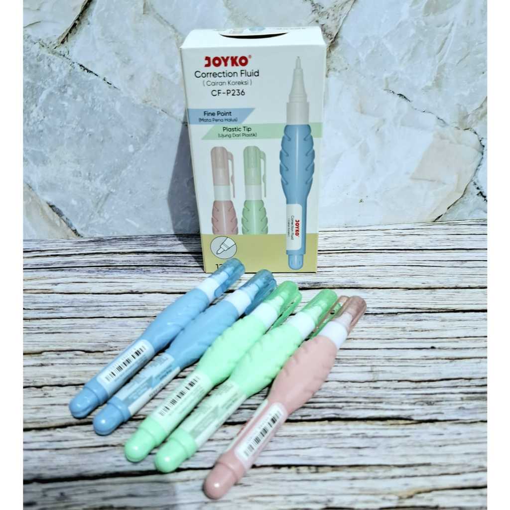 

D3W! Isi 12 pcs Correction Fluid Joyko CF-P235 / Tip Ex Joyko CF-P236 / Correction Tape