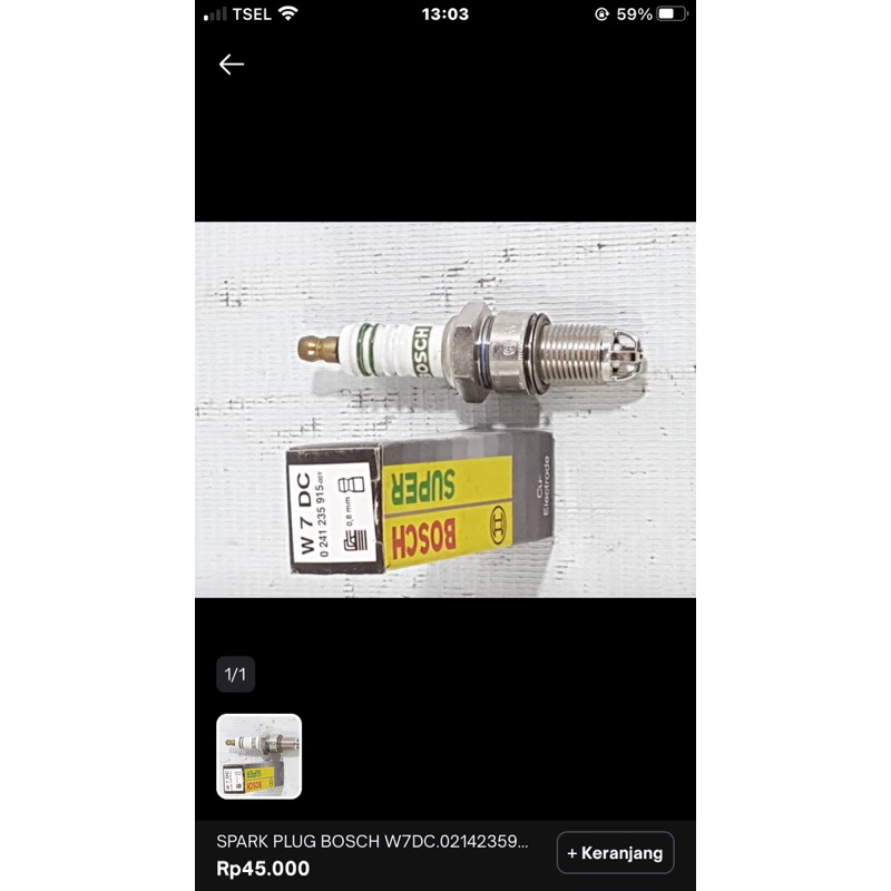 SPARK PLUG BOSCH W7DC.0214235915 KAKI 4