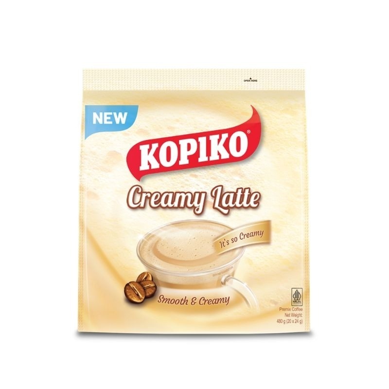 

kopiko creamy latte isi 20 sachet kopi coffee