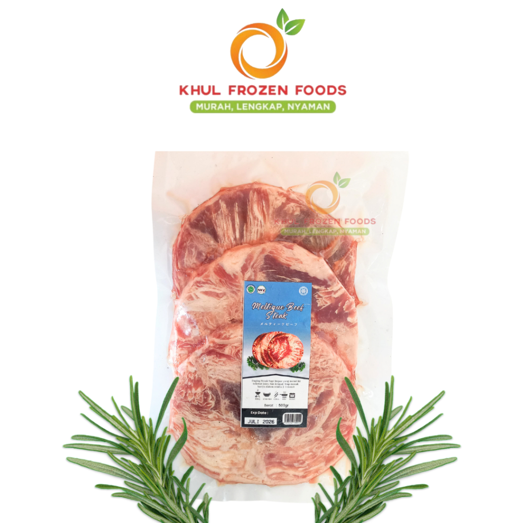 

Daging Sapi Steak Wagyu Meltique 500gr / Meltique beef steak cut / Steak / Meltik