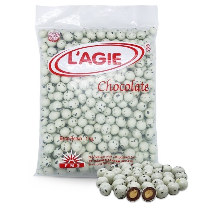 

L'agie Planet Putih Cokelat isi Kacang tanah [1 kg]