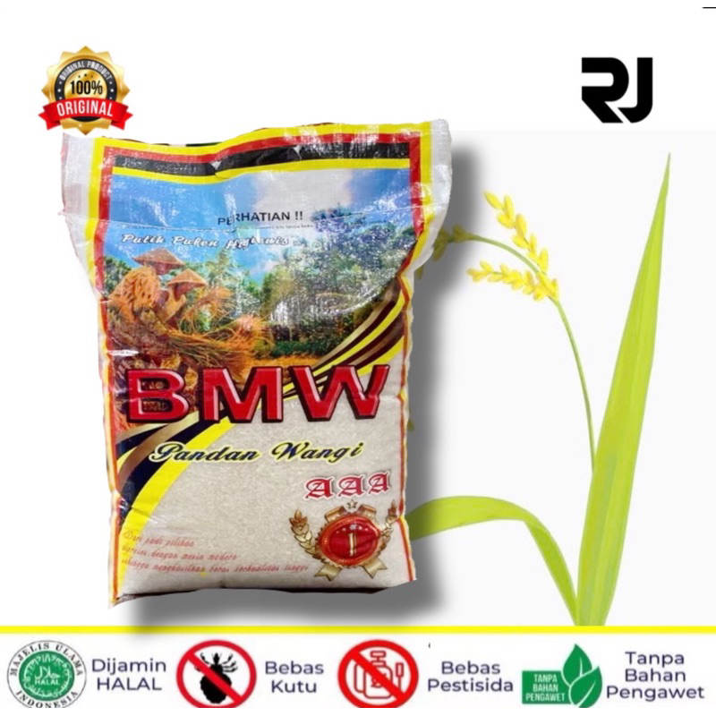

RJ-BERAS PREMIUM PANDAN WANGI CAP BMW-5KG,10KG,&20kg