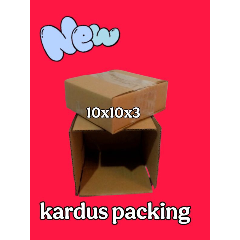 

kardus packing UK 10x10x3 kardus packing kardus besar