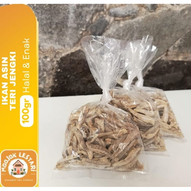 

Ikan ASIN TERI JENGKI 100gr Ekor Halal Enak Murah