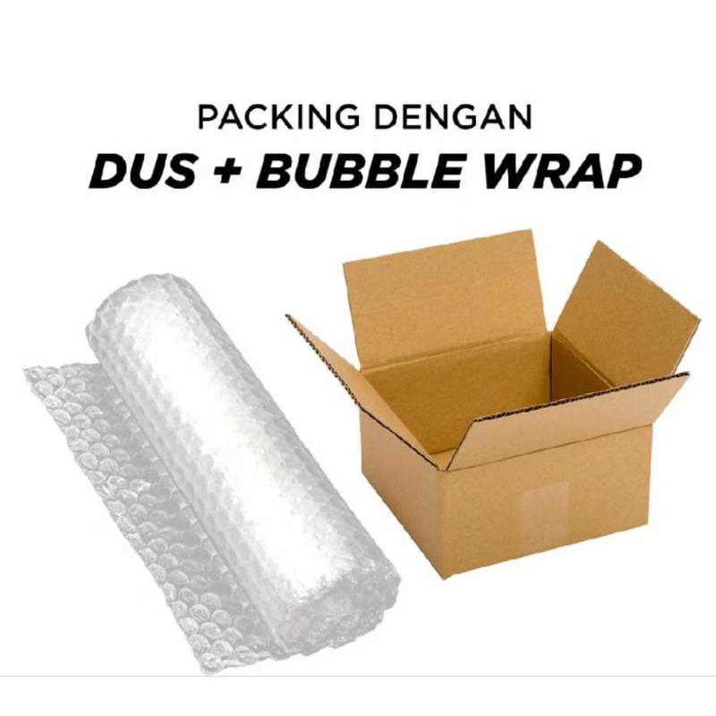 

Packing Dengan Dus + Bubble Wrap