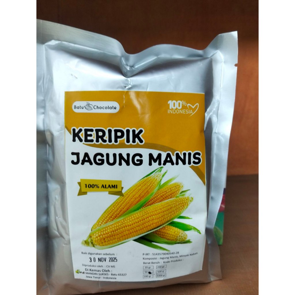

Keripik Jagung Manis oleh - oleh Khas Malang isi 50 gram