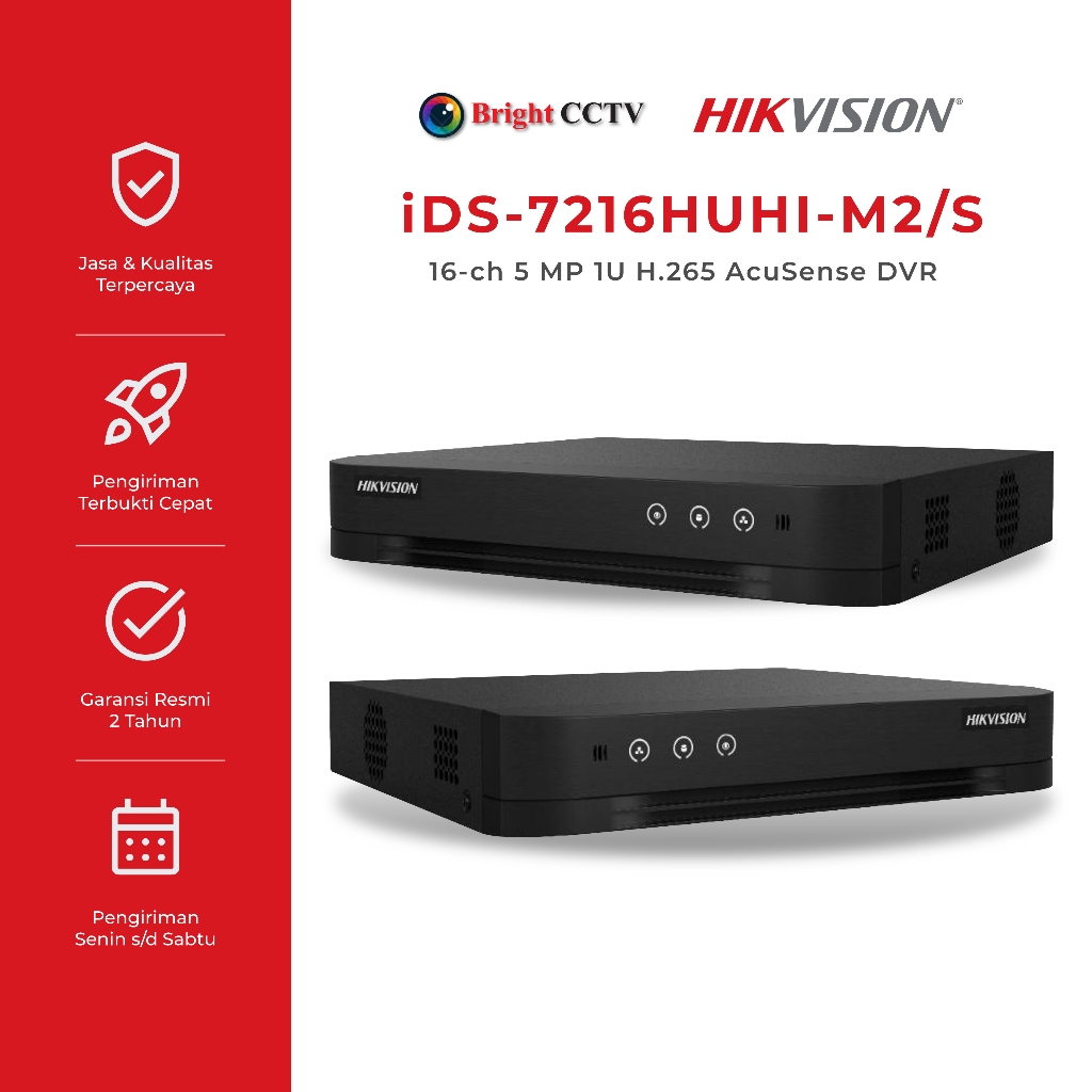 DVR Hikvision 16 Channel DS-7216HUHI-M2(s) 8MP