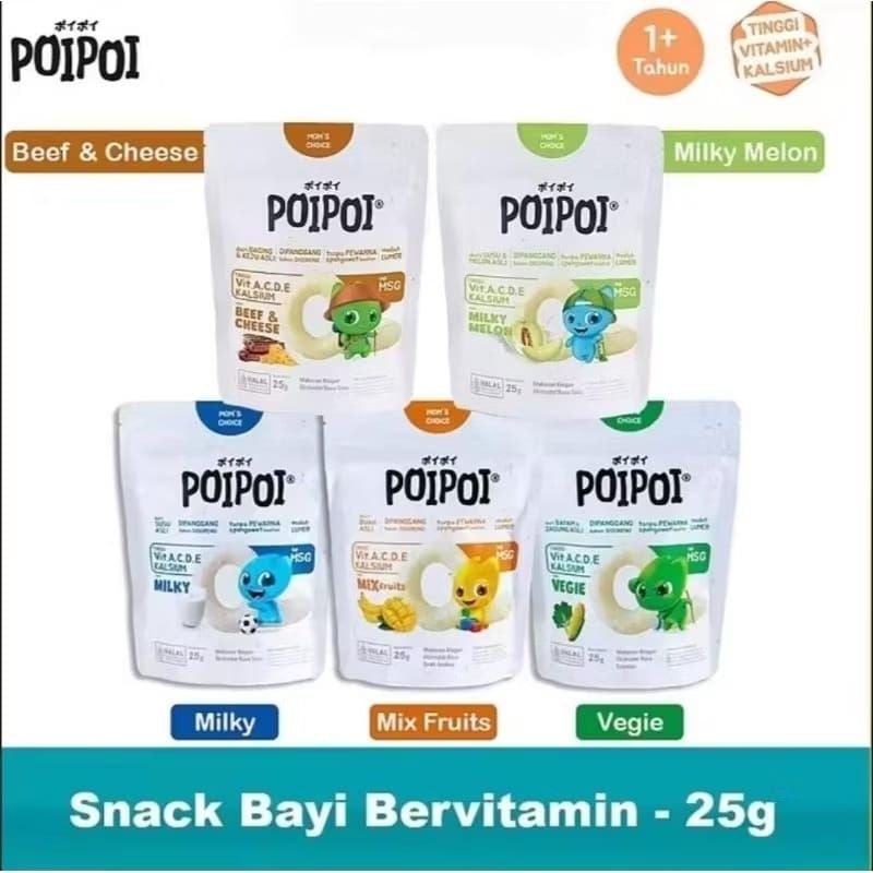 

Kimsinar - Poi Poi Snack Tinggi Vitamin + Kalsium 25g