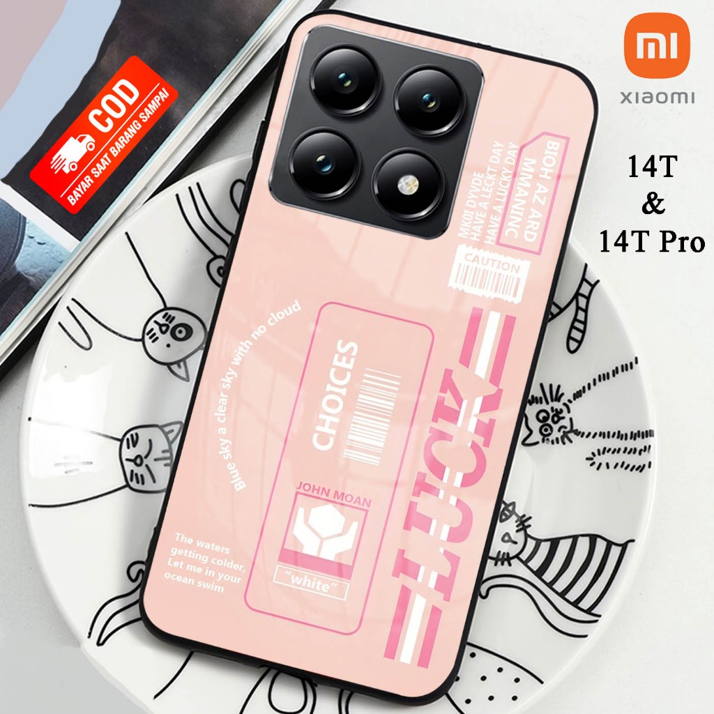 Softcase Kaca XIAOMI 14T & XIAOMI 14T PRO  - Case Handphone XIAOMI 14T & XIAOMI 14T PRO [T128]