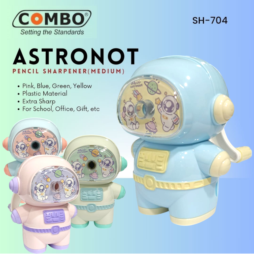 

Serutan Pensil Putar / Rautan Meja Lucu / Auto Pencil Sharpener SH-712 / Serutan Pensil Astronot / Table Mechanical Sharpener