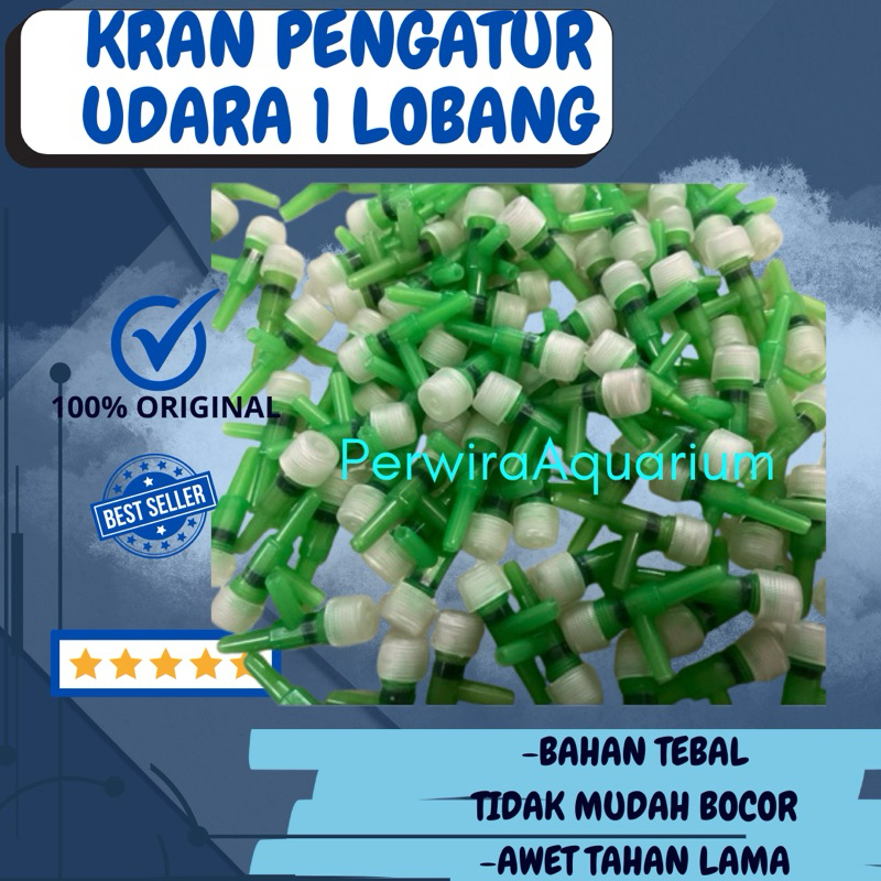 KRAN KERAN UDARA AERATOR AQUARIUM 1 LUBANG ISI 100 PCS
