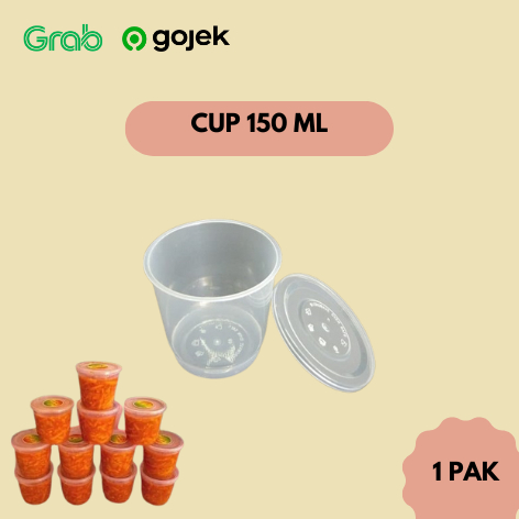 Cup Rujak Serut - Cup Plastik 150 ML Isi 25 Pcs