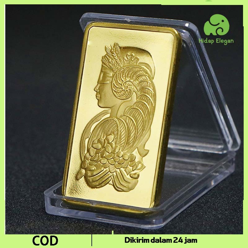 Logam Mulia Replika 999.9% Logam Mulia Emas Akrilik Aksesoris Mahar Seserahan Gold Replika Lm UBS