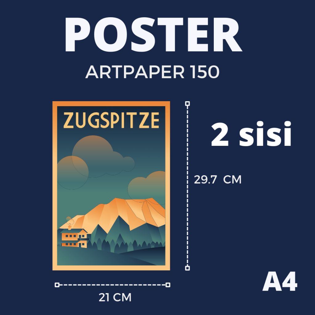 

[2 SISI A4] ARTPAPER 150 CETAK POSTER CUSTOM MURAH POSTER KPOP BAND CASUAL