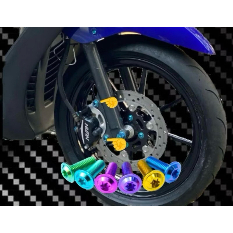 baut breket shock depan yamaha mio titanium
