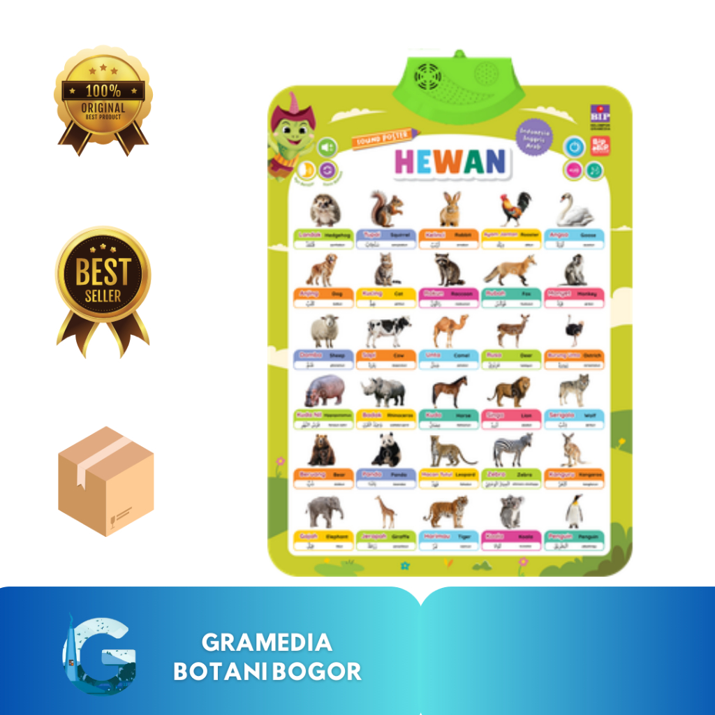 Gramedia Bogor - Sound Poster Bip Bip: Hewan
