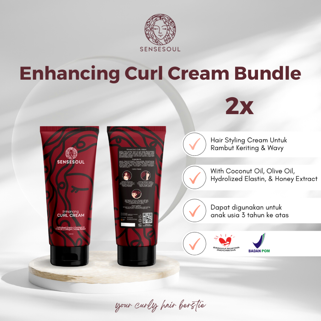 2 Pcs Sensesoul Enhancing Curl Cream 100Ml