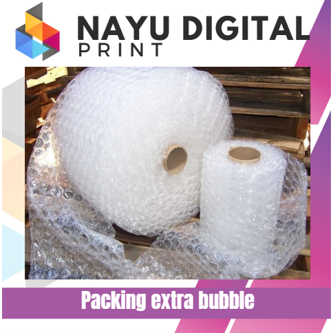 

packingan extra bubble atau kardus