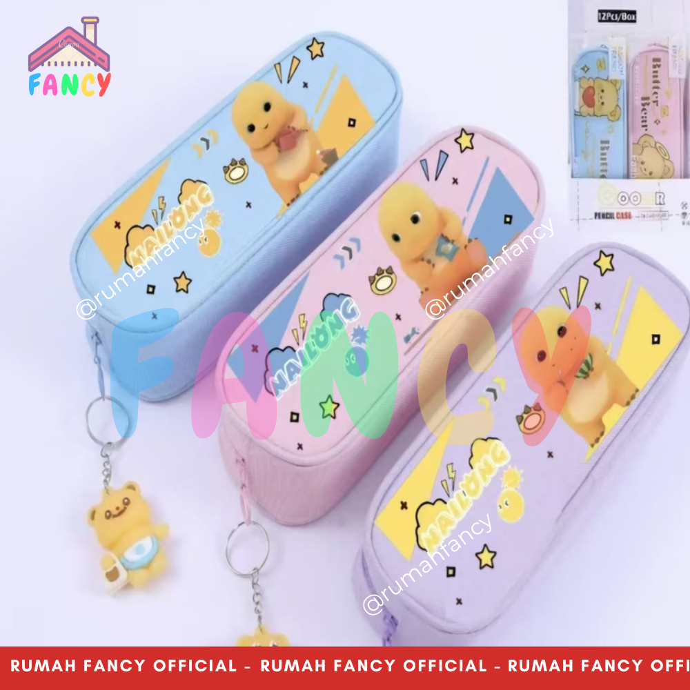 

Tempat Pensil Sleting IMPORT + Gantungan DUCK NAILONG KLC 702 YELLOW DUCK CUTE Premium Pensil Case Sekolah Anak Unik Lucu Murah