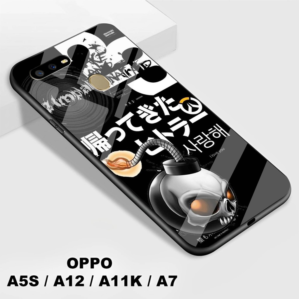 Softcase Kaca Kilau Oppo A5S / A12 / A7 / A11K - Softcase Kaca   Oppo A5S / A12 / A7 / A11K - Softca