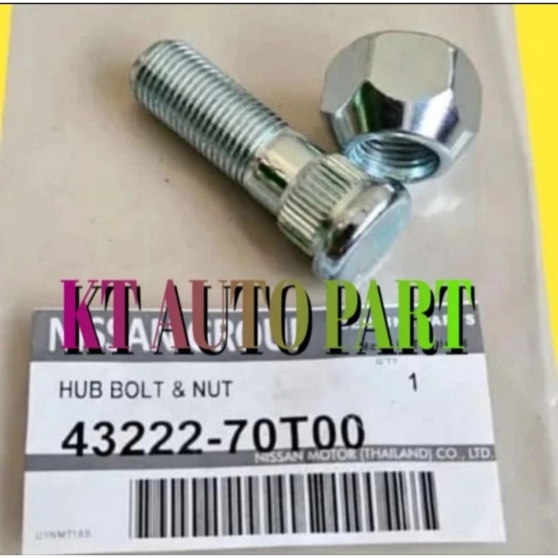 BAUT RODA HUB BOLT MUR RODA LIVINA XTRAIL SERENA MARCH EVALIA XTRAIL