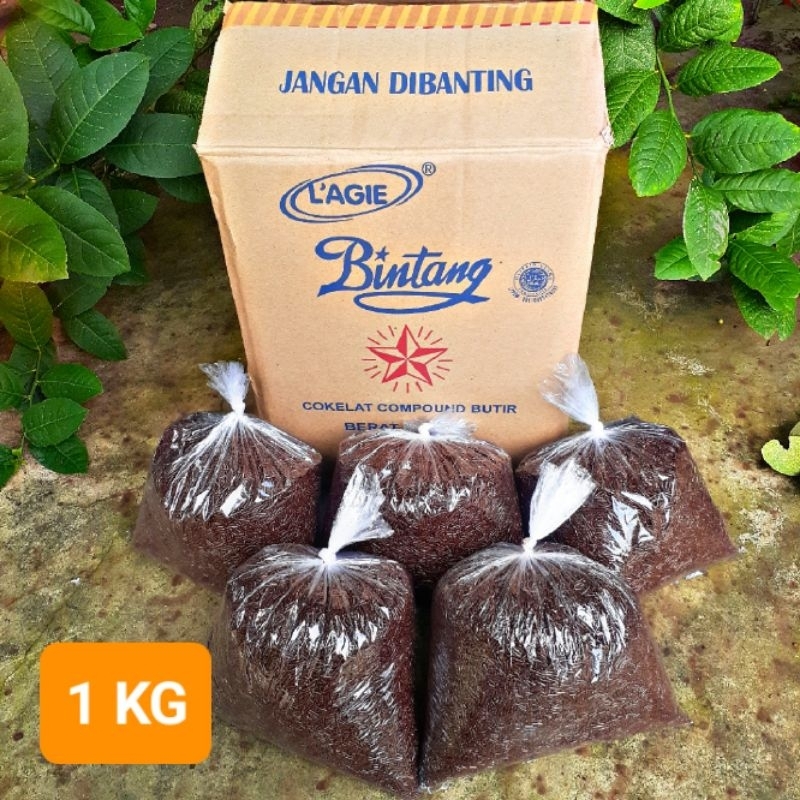 

COKELAT COMPOUND BUTIR MESES COKELAT BINTANG LAGIE 1 KG