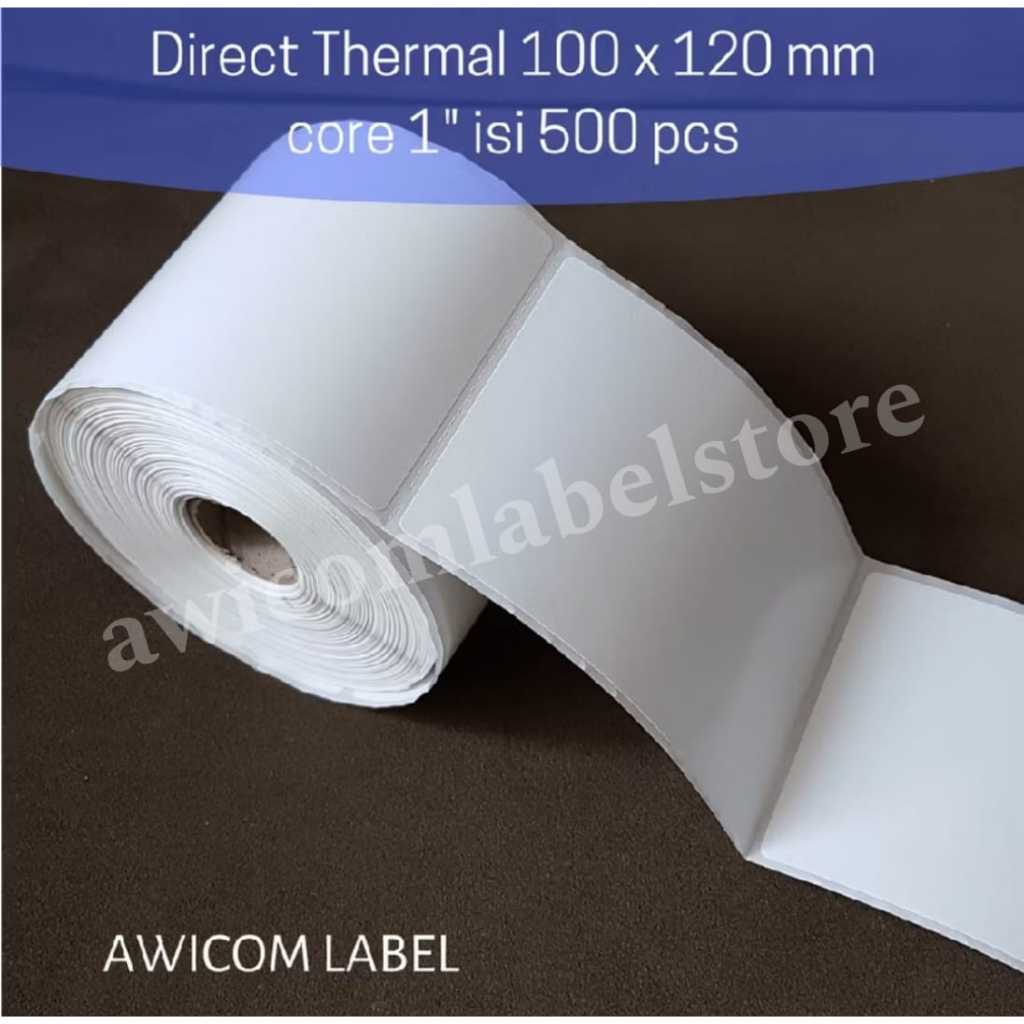 

Label Barcode Direct Thermal 100x120 100 x 120 mm isi 500 pcs