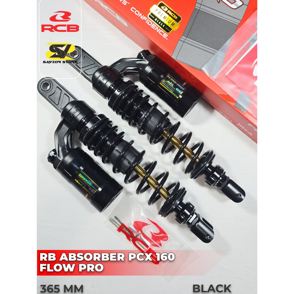 SHOCK BREAKER RCB FLOW PRO 365 MM HONDA PCX 160 ORIGINAL RCB MKA MALAYSIA