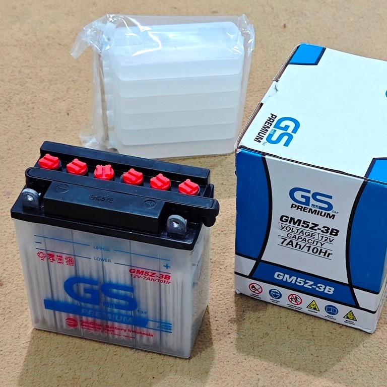 TER MURAH AKI BASAH GS GM5Z-3B gm5z 3b premium acu accu motor honda astrea grand mega pro lama supra