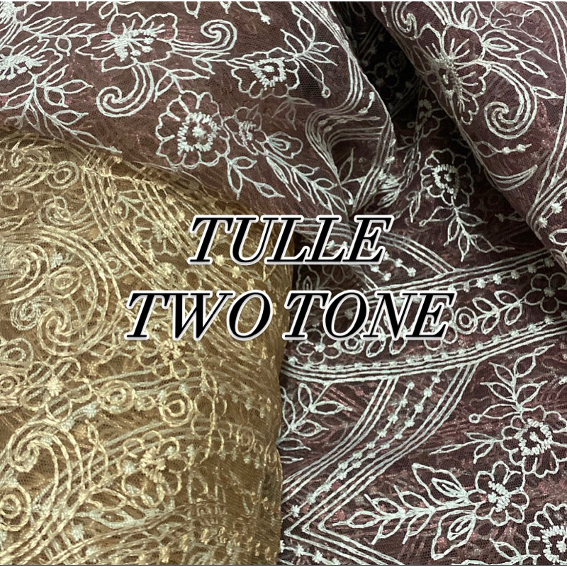 TULLE SAPTO GRADASI - TULLE SAPTO METERAN - TULLE TWOTONE GRADASI - TULLE DUA WARNA - TULLE SARIMBIT