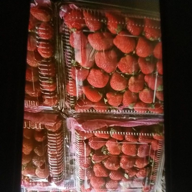 

Buah Strawberry Organik Grade A - 1kg