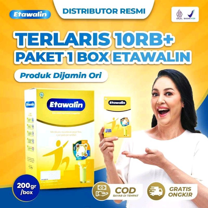 

TERBAIK NO.1 Etawalin Susu Etawa Herbal Nyeri Sendi 1 Box