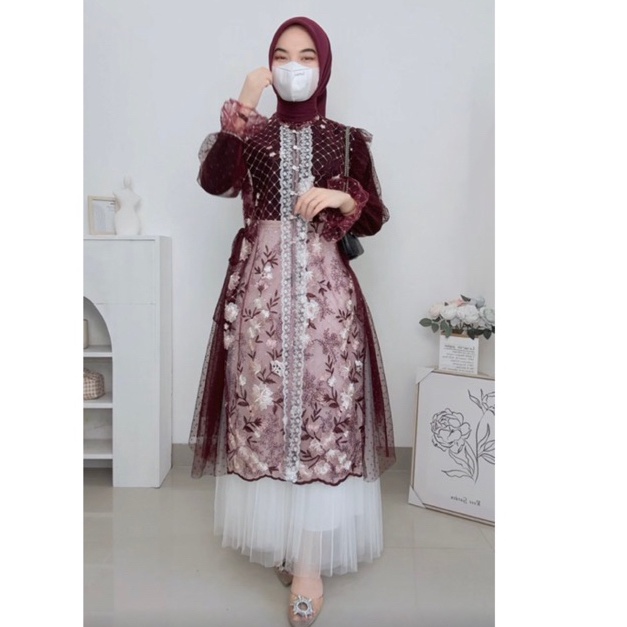 Serba diskon Fatunhijabs  KAMARI OUTER BRUKAT  HANYA OUTER SAJA