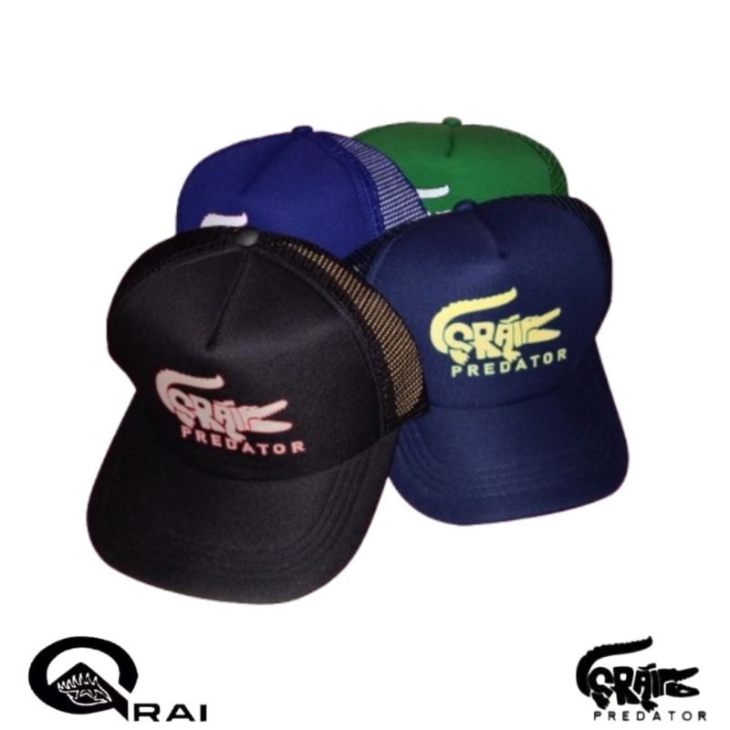 QRAI PREDATOR TOPI - PET CASUAL PRIA WANITA TOPI JARING