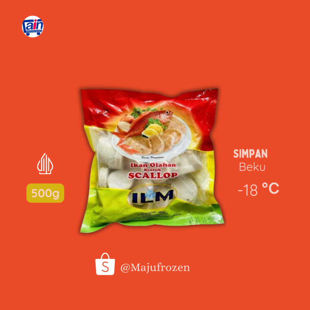 

SCALLOP Ikan Surimi PREMIUM ILM 500g