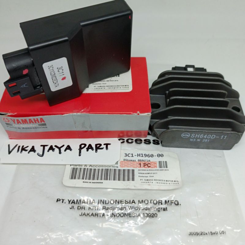 CDI UNIT ECU + KIPROK REGULATOR 3C1 YAMAHA VIXION OLD VIXION NEW ORI