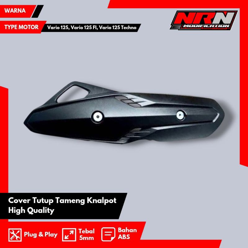 Cover Tutup Tameng Knalpot Vario 125 FI Techno Tutup Knalpot Vario 125 Tameng Knalpot Vario 125