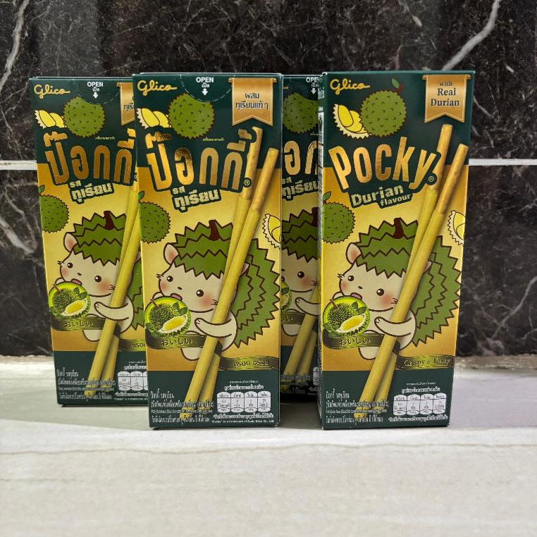

Pocky Durian Flavour Ready Original Thailand HALAL | snack thailand | cemilan |pocky thailand